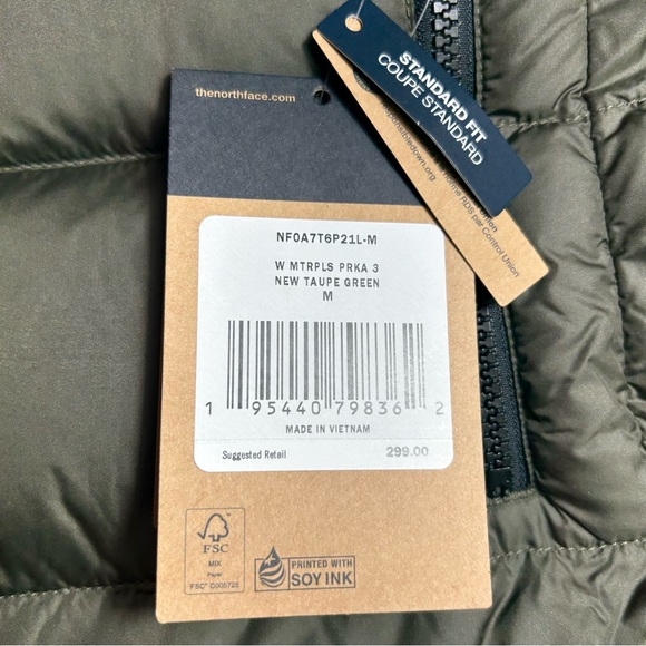 The North Face Women's Metropolis Parka 3 Down Coat New Taupe Green XS S M L XL - Picture 7 of 11